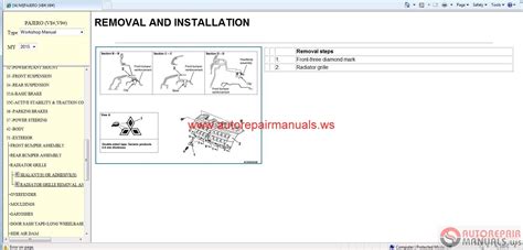 Mitsubishi Pajero Sport Service Manual