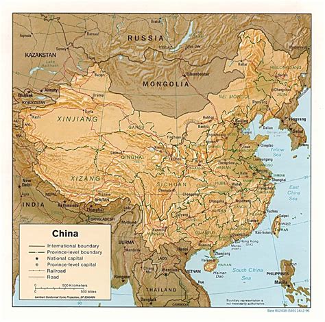 Mapa de China - Mapa Físico, Geográfico, Político, turístico y Temático.