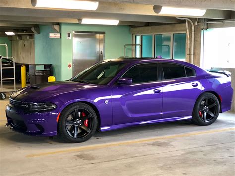 2018 Dodge Charger Hellcat in Plum Crazy Purple | Dodge charger hellcat, Dodge charger, Black ...