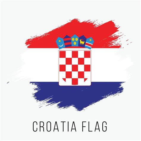 Grunge Croatia Vector Flag 10177415 Vector Art at Vecteezy