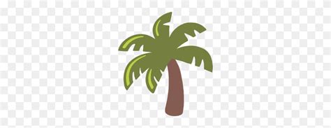 Emoji Clipart Palm Tree - Palm Tree Leaves Clip Art - FlyClipart