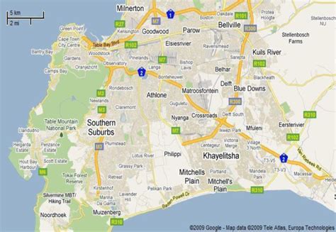 1: Map showing Gugulethu and Mfuleni locations within Cape Town Source ...