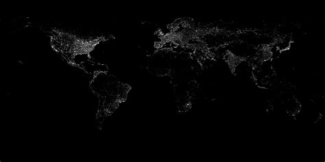 First time posting, so here's a map of the world's city lights ...