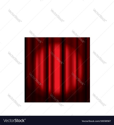 Theater curtain with spotlight Royalty Free Vector Image