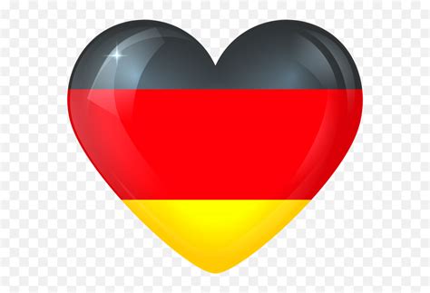 Germany Flag On Heart Shape Clipart Png Image Citypng Emoji,Prussia Flag Emoji Copy And Paste ...