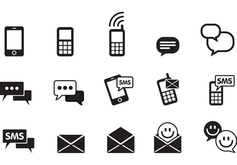 Instant Messenger SMS Icon set - Download Free Vector Art, Stock ...