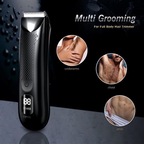 Buy Body Trimmer for Men, Electric Groin Hair Trimmer, Waterproof Wet ...