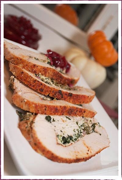 Spinach Ricotta Turkey Roulade with Pomegranate - Marla Meridith