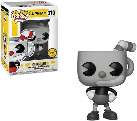 Funko POP! Games Cuphead Vinyl Figure [Black & White, Chase Version ...