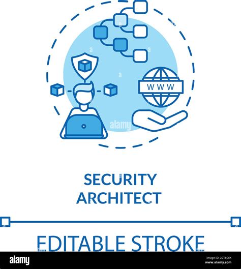 Security architect concept icon Stock Vector Image & Art - Alamy