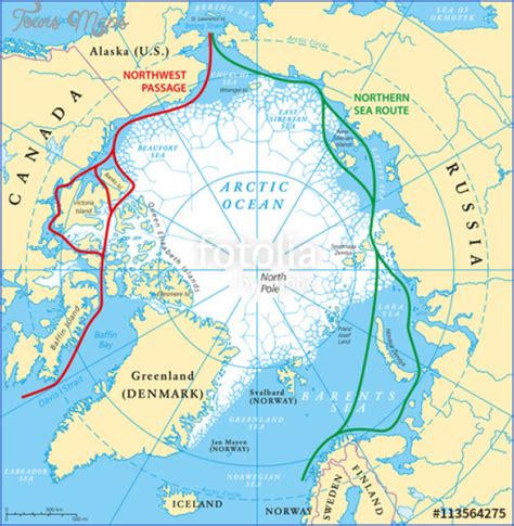 Arctic Circle Map - ToursMaps.com