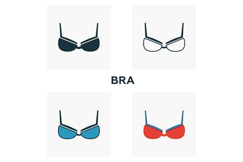 Bra Icon Set Graphic by aimagenarium · Creative Fabrica