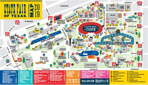 Texas State Fair Parking Map 2019