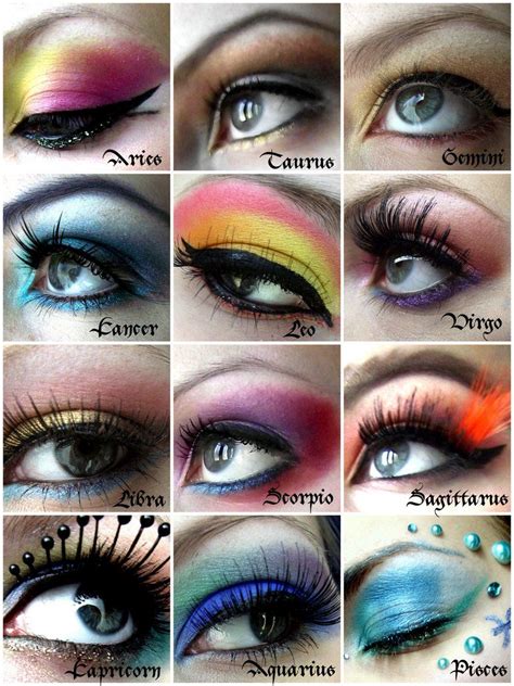 Zodiac(star sign) based makeup #makeup_goals | Zodiac sign fashion, Zodiac star signs, Eye makeup