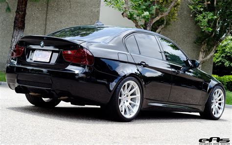 Jet Black BMW E90 M3 Rides on White HRE Wheels from EAS - autoevolution