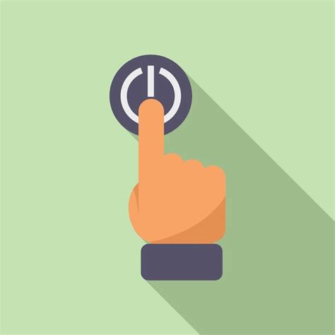 Premium Vector | Turn off button icon flat vector business mobile service team