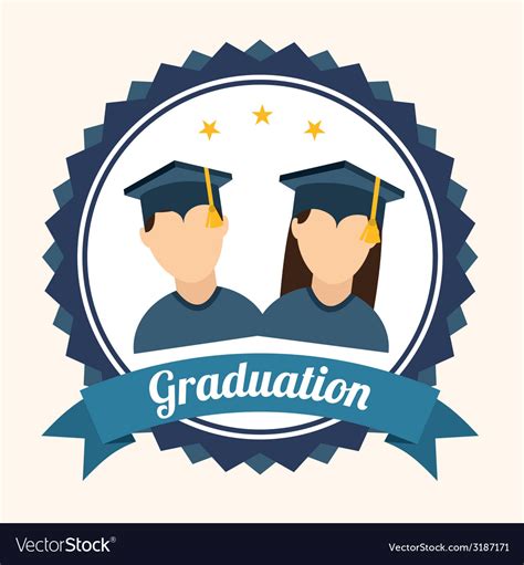 Graduation design Royalty Free Vector Image - VectorStock