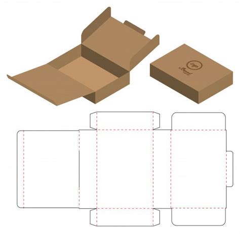 Premium Vector | Box packaging die cut template design | Troqueles de cajas, Caja hecha en casa ...