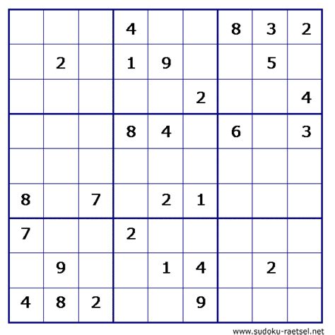 Sudoku Online & zum Ausdrucken | Sudoku-Raetsel.net