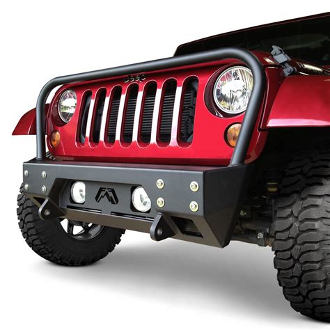 Fab Fours® - Jeep Wrangler 2013 Full Metal Jacket Stubby Front Winch HD ...