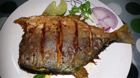 Pomfret Fry Recipe | Pan Fried Pomfret Recipe - YouTube