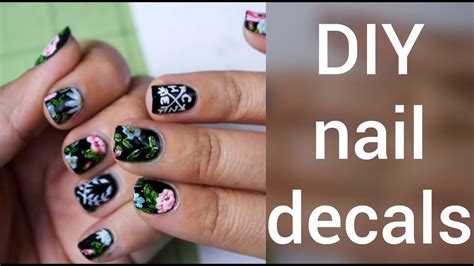 How to Make Nail Decals : DIY - YouTube