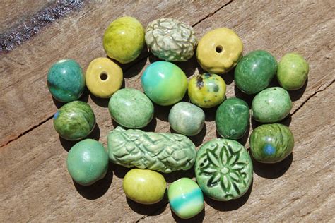 Set of 20 Handmade Pottery Beads Handmade Ceramic Beads | Etsy | Handmade pottery, Handmade ...