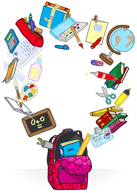 school supplies cartoon clipart 10 free Cliparts | Download images on ...