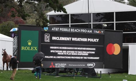 Sunday weather for 2024 AT&T Pebble Beach Pro-Am, rain and heavy wind