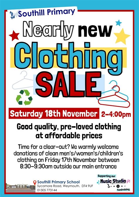 ♻️ Nearly New Clothing Sale - Southill Primary School