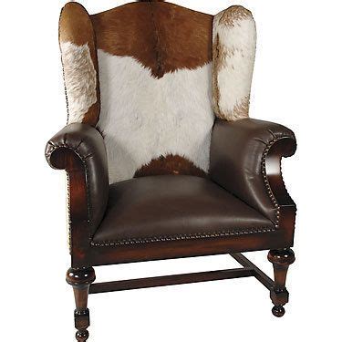 9 Cowhide wingback idea | cowhide furniture, cowhide chair, cowhide