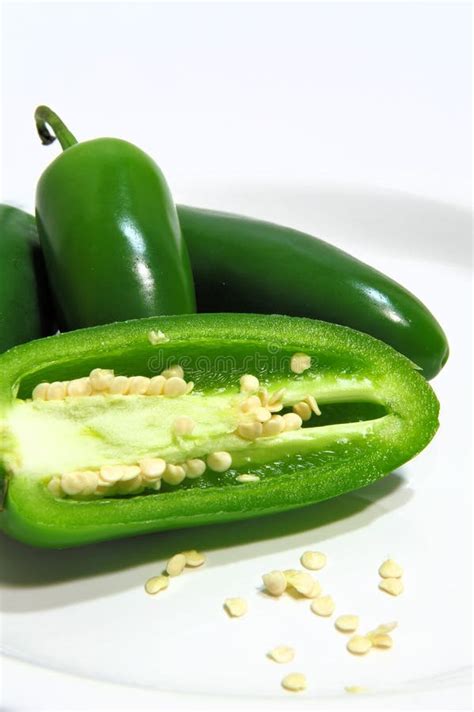 Jalapeno Pepper And Seeds stock image. Image of vegetable - 7306699