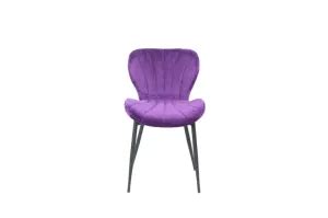 Wholesale Home Furniture Nordic Velvet Fabric Modern Luxury Restaurant Dining Chair with Metal ...