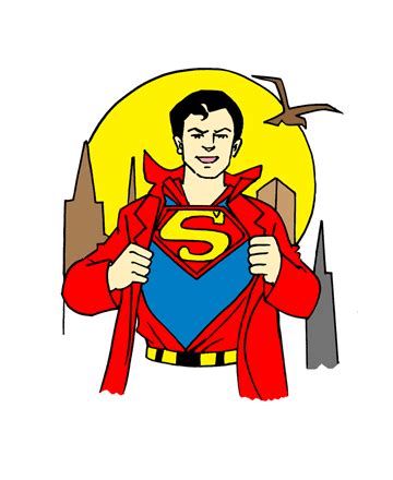 Superman Cartoon Coloring Pages for Kids to Color and Print