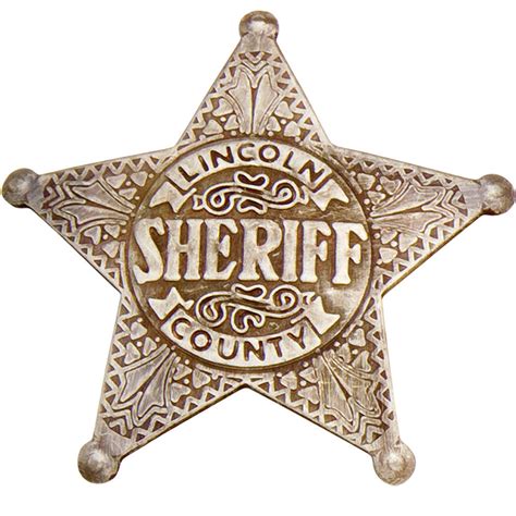 Old West Lincoln County Sheriff's Badge | Gallery4Collectors.com