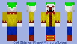 Scary Clown Minecraft Skin