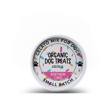 Organic Dog Treats: 100% Organic Dog Gelato Kit 🍦🐶 - Birthday Cake – Big & Little Dogs