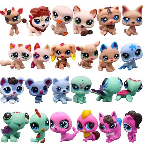 24pcs/Set Littlest Pet Shop Big Eyes Hasbro LPS Animal Kids Xmas Gifts Toys Cute | Lps littlest ...