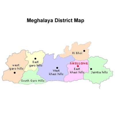 List of Districts of Meghalaya