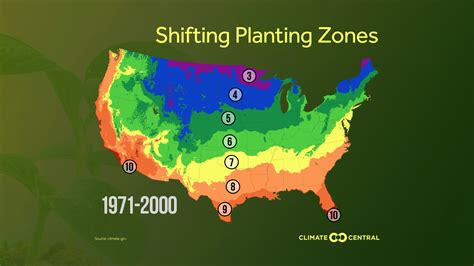 Planting zones are shifting north as the climate warms