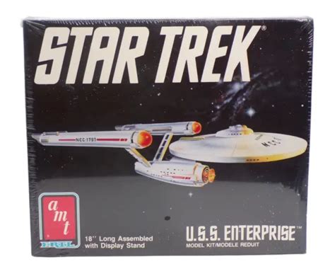 STAR TREK USS Enterprise NCC-1701 Model Kit - 1989 AMT/Ertl #6676 - New ...