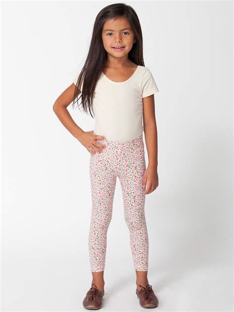 American Apparel - Kids Floral Printed Cotton Spandex Jersey Legging | American apparel kids ...