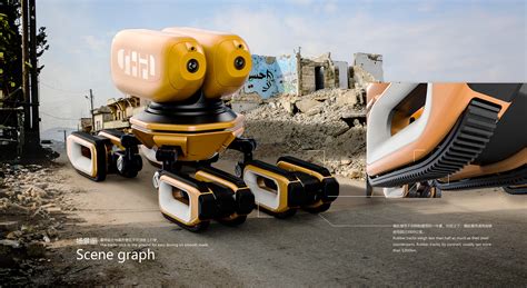 SHFL地震救援机器人 SHFL Earthquake Rescue Robot :: Behance