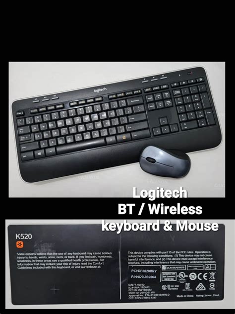 Logitech MK520 Wireless Keyboard and Mouse Combo, Computers & Tech ...