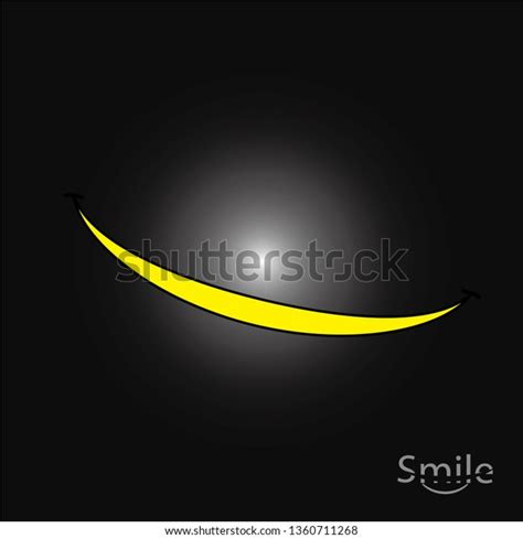 Smile Black Background Logo Design Vector Stock Vector (Royalty Free) 1360711268 | Shutterstock