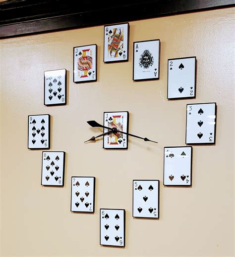 The center of this playing card-themed clock : r/CrappyDesign