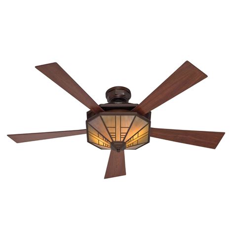 Hunter Fan Company 21978 2 Light Mission Ceiling Fan, Bronze - Lighting Universe -- hmmm ...