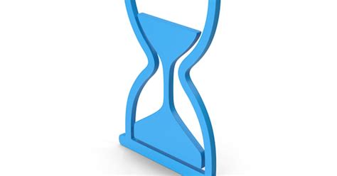 Symbol Hourglass Blue, 3D - Envato Elements