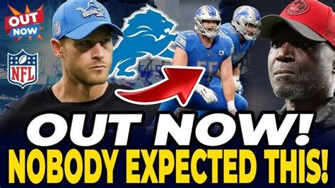 Sad News From Detroit Lions Now....