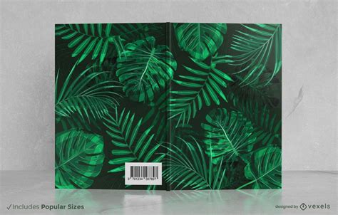 Tropical Leaves Book Cover Design Vector Download